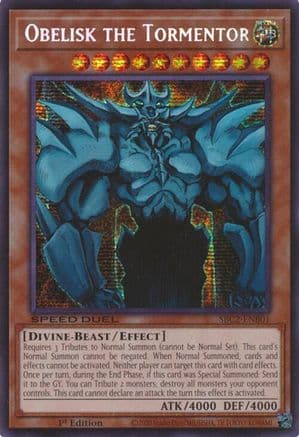 Obelisk the Tormentor (SBC2-ENB01) - Speed Duel: Battle City Finals 1st Edition