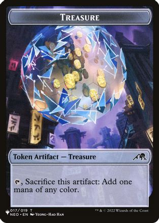 Treasure // Citizen Double-Sided Token (-17 // 12) [The List Reprints]