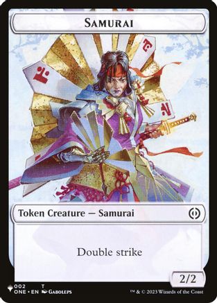 Samurai // Shapeshifter Double-Sided Token (-2 // 2) [The List Reprints]