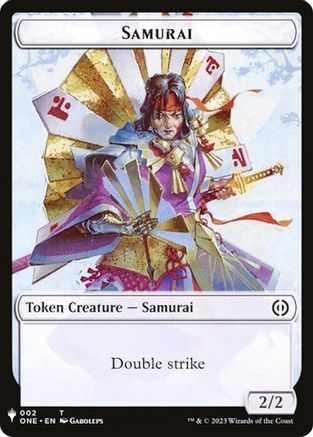 Samurai // Clue Double-Sided Token (-2 // 40) [The List Reprints]