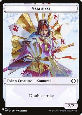Samurai // Clue Double-Sided Token (-2 // 40) [The List Reprints]