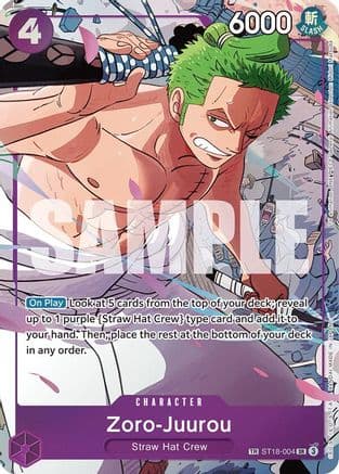 Zoro-Juurou (ST18-004) (EMPERORS IN THE NEW WORLD) Foil
