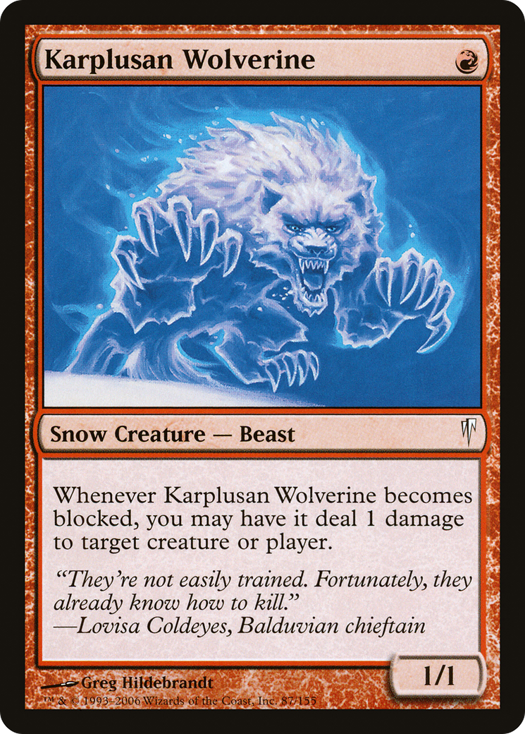 Karplusan Wolverine [Coldsnap] Foil