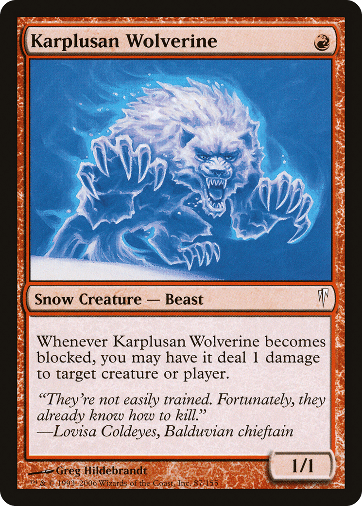Karplusan Wolverine [Coldsnap] Foil
