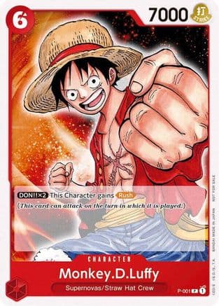 Monkey.D.Luffy (001) (P-001) - One Piece Demo Deck Cards