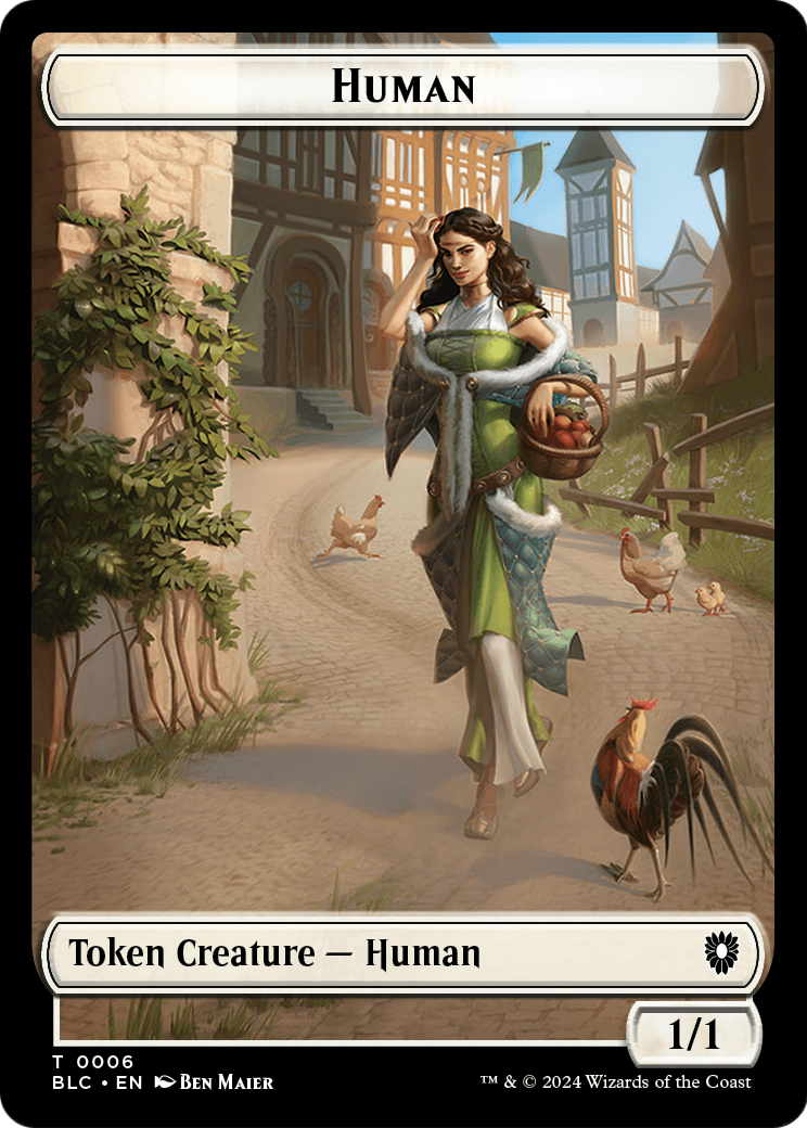 Human (TBLC-006) - Bloomburrow Commander Tokens