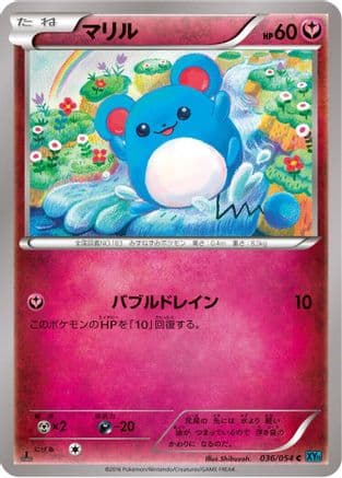 Marill (036/054) (Japanese) - XY11Br Cruel Traitor 1st Edition