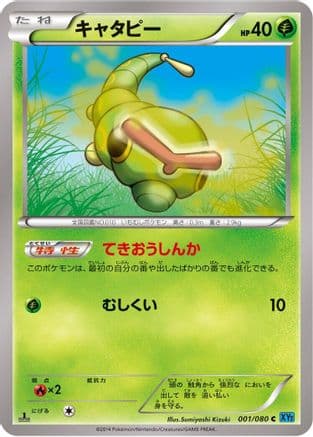 Caterpie (001/080) (Japanese) - XY2 Wild Blaze Unlimited