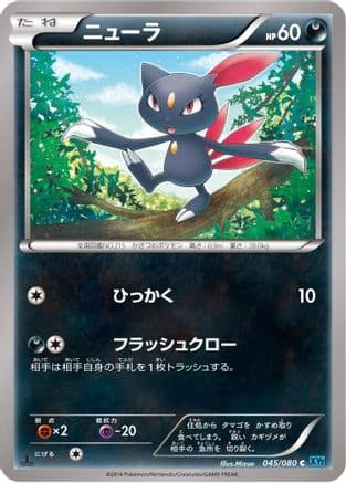 Sneasel (045/080) (Japanese) - XY2 Wild Blaze Unlimited