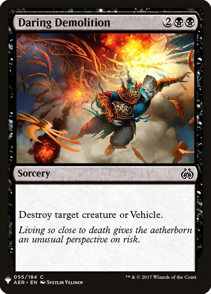 Daring Demolition |  (AER-55) [The List]