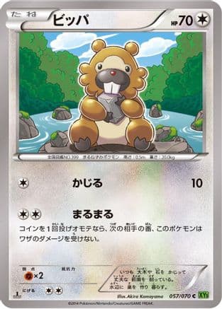 Bidoof - 057/070 (057/070) (Japanese) - XY5Bt Tidal Storm