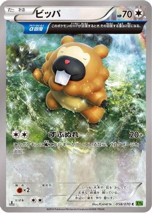 Bidoof - 058/070 (058/070) (Japanese) - XY5Bt Tidal Storm 1st Edition