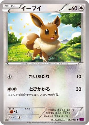 Eevee (063/081) (Japanese) - XY7 Bandit Ring