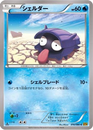 Shellder (016/080) (Japanese) - XY9 Rage of the Broken Heavens