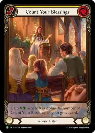 Count Your Blessings (Yellow) - LGS359 (LGS358) - Flesh and Blood: Promo Cards