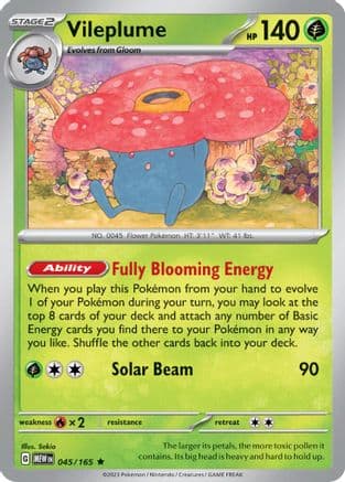 Vileplume 045/165 - Deck Exclusives