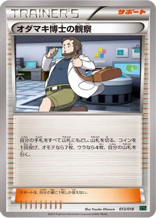 Professor Birch's Observations (013/018) (Japanese) - XYD M RayquazaEX Mega Battle Deck