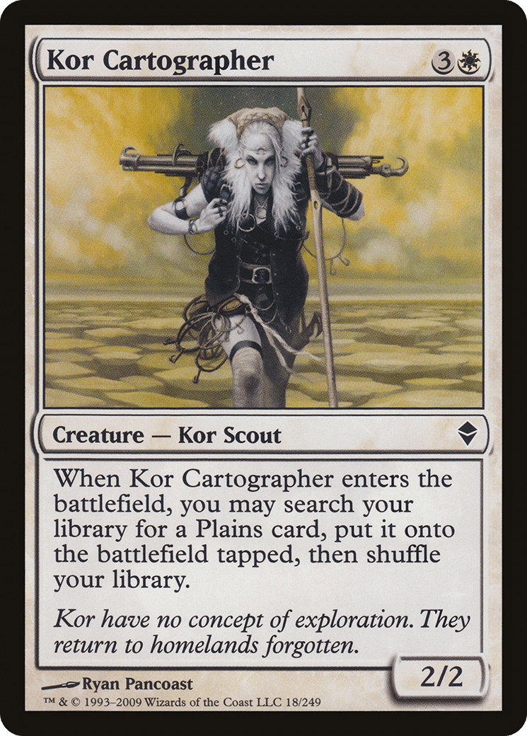 Kor Cartographer [Zendikar] Foil