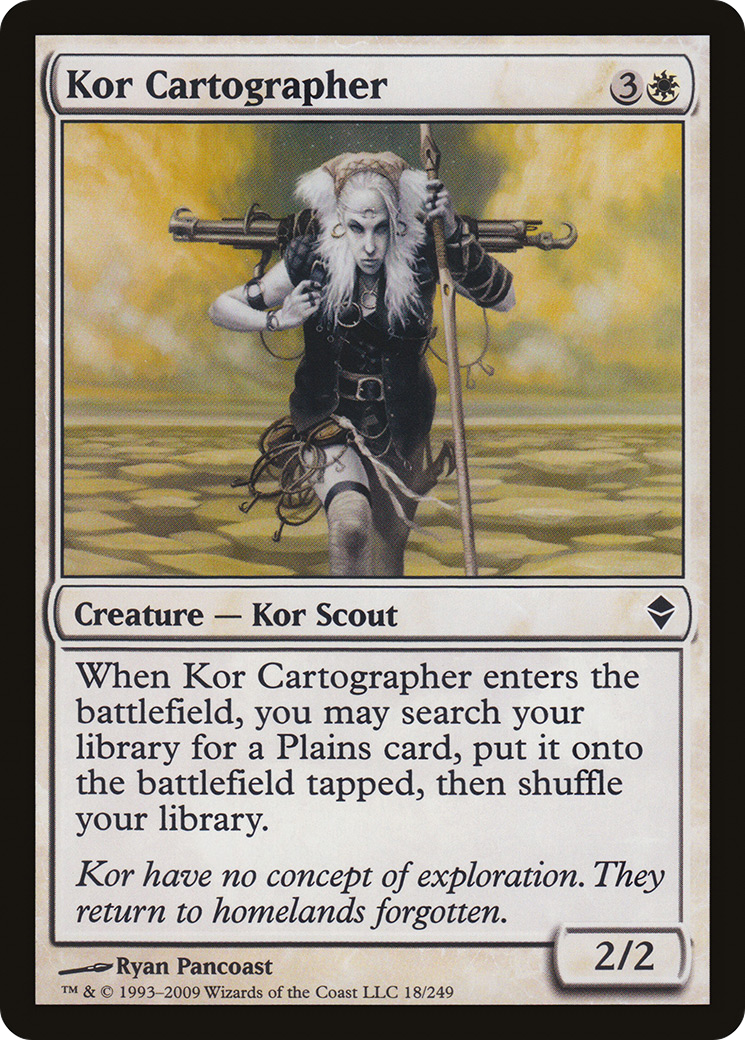 Kor Cartographer [Zendikar] Foil
