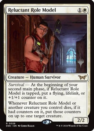 Reluctant Role Model (026) [Promo Pack: Duskmourn: House of Horror]  Foil
