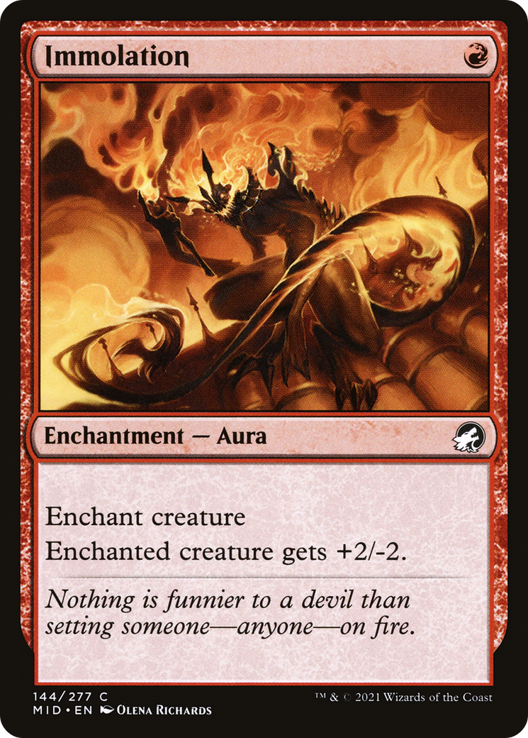 Immolation [Innistrad: Midnight Hunt] Foil