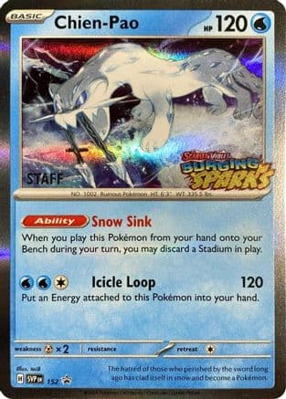 Chien-Pao (Staff) 152- SV Scarlet & Violet Promo Cards Holofoil
