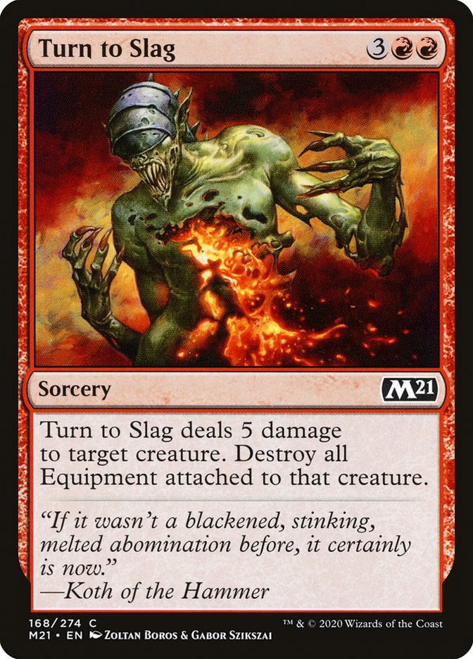 Turn to Slag 168 (Core Set 2021) 