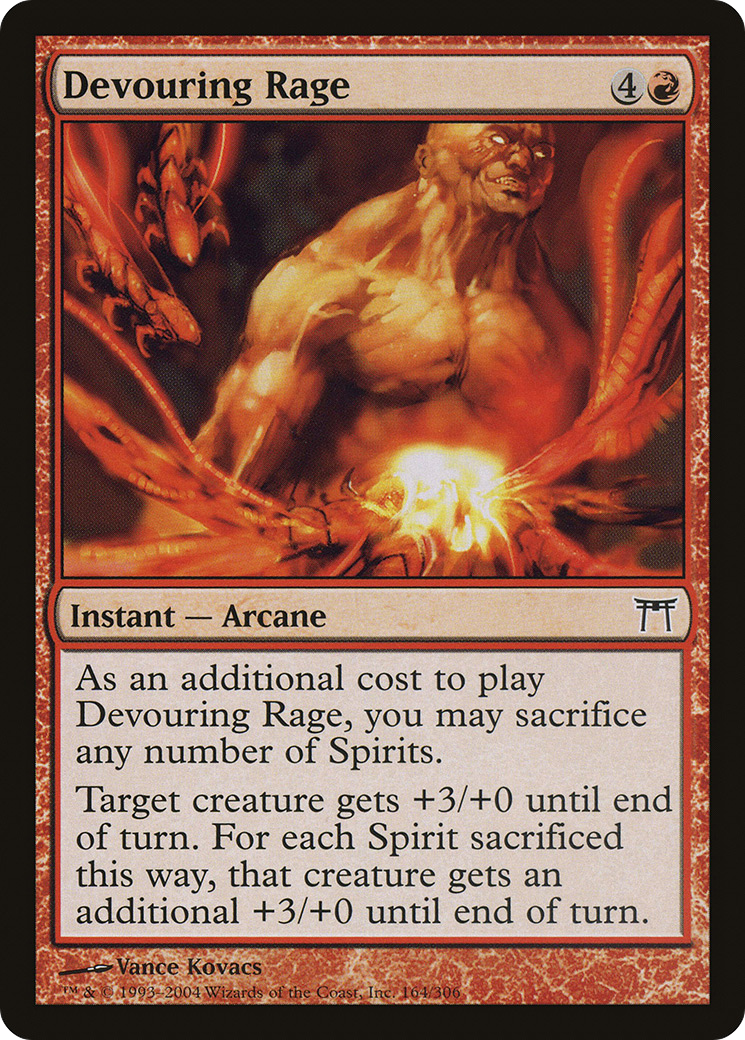 Devouring Rage [Champions of Kamigawa] Foil