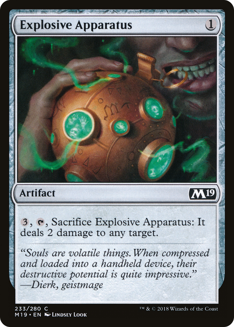 Explosive Apparatus [Core Set 2019] Foil