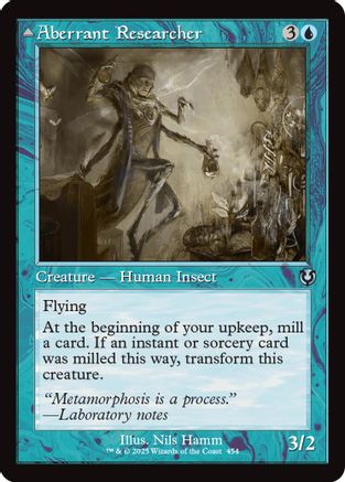 Aberrant Researcher // Perfected Form (Retro Frame) (-454) [Innistrad Remastered]