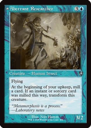 Aberrant Researcher // Perfected Form (Retro Frame) (454) [Innistrad Remastered]  Foil