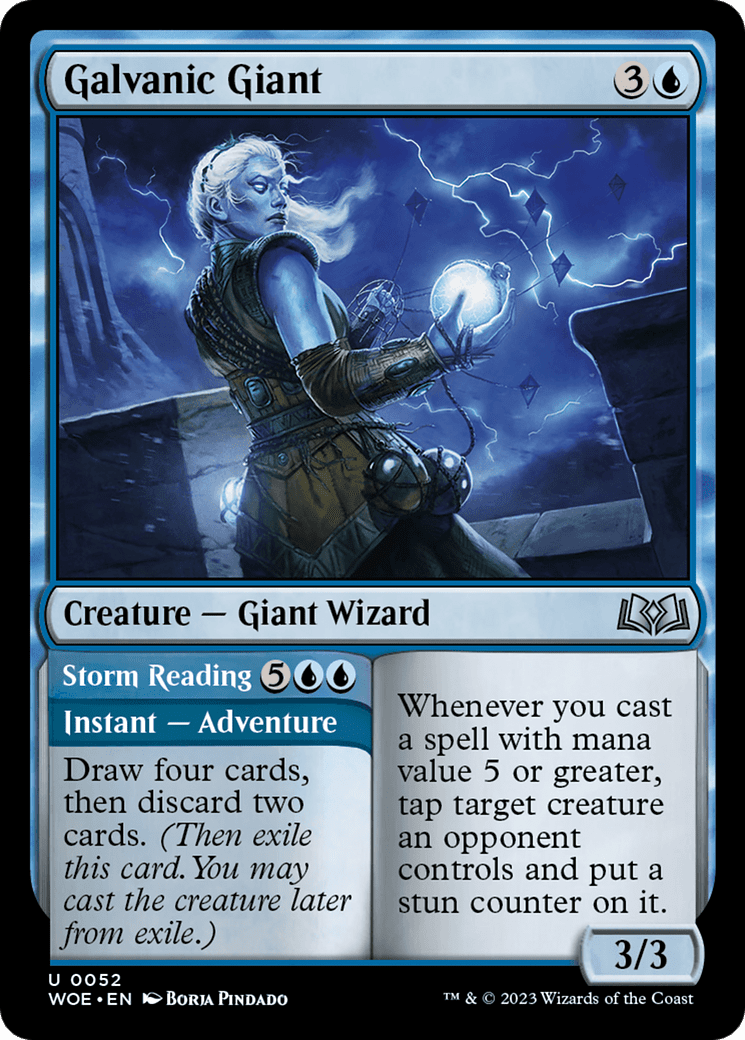 Galvanic Giant // Storm Reading [Wilds of Eldraine] Foil
