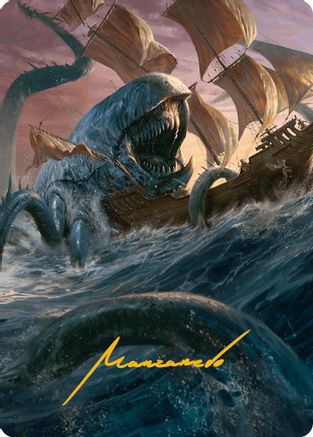Hullbreaker Horror Art Card (Gold-Stamped Signature) (-005) [Art Series: Innistrad Remastered]