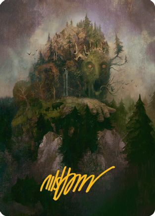 Cultivator Colossus Art Card (Gold-Stamped Signature) (-015) [Art Series: Innistrad Remastered]