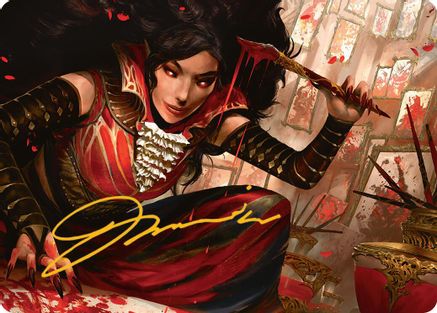 Blood Artist Art Card (Gold-Stamped Signature) (-022) [Art Series: Innistrad Remastered]