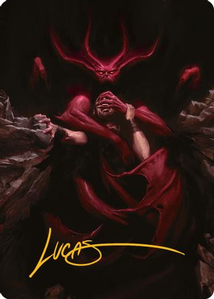 Infernal Grasp Art Card (Gold-Stamped Signature) (-010) [Art Series: Innistrad Remastered]