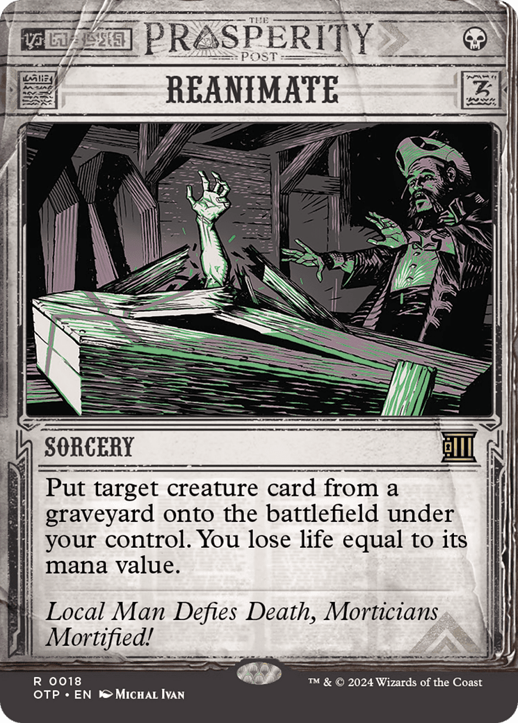 Reanimate [Outlaws of Thunder Junction: Breaking News] Foil