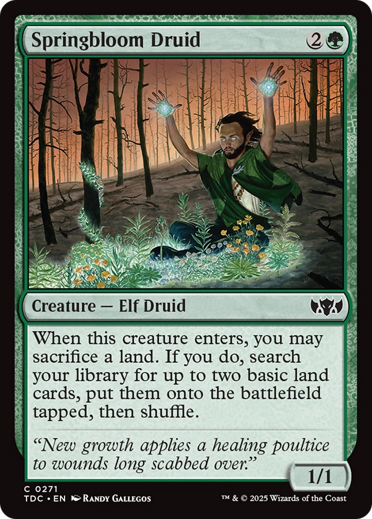 Springbloom Druid (271) [Commander: Tarkir: Dragonstorm]