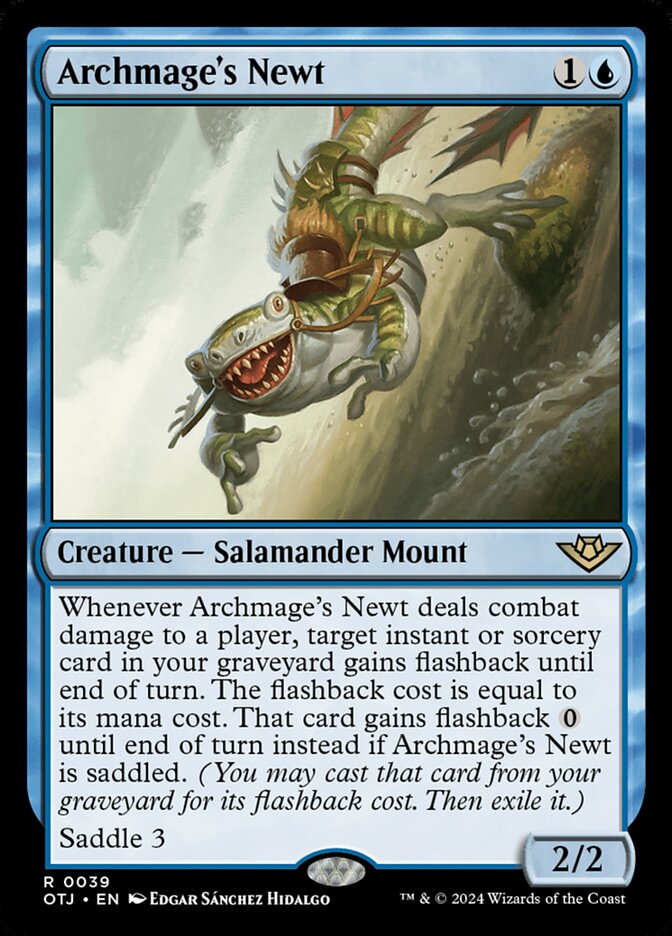 Archmage's Newt 39/286 (Outlaws of Thunder Junction)  - Foil