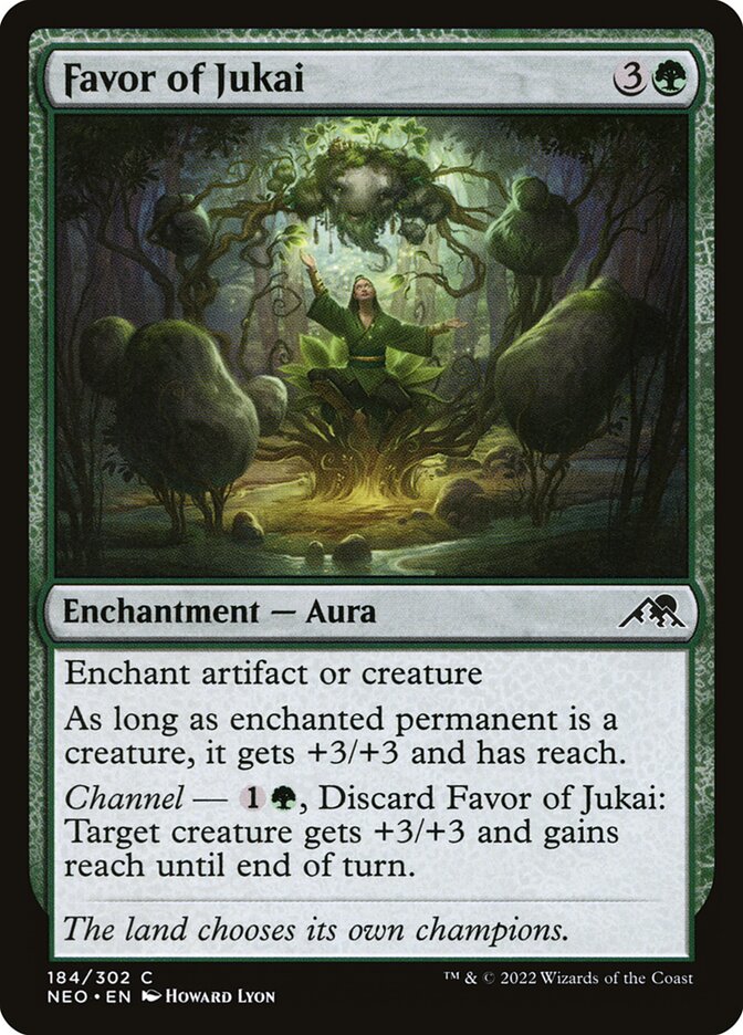 Favor of Jukai 184/302 (Kamigawa: Neon Dynasty)  - Foil