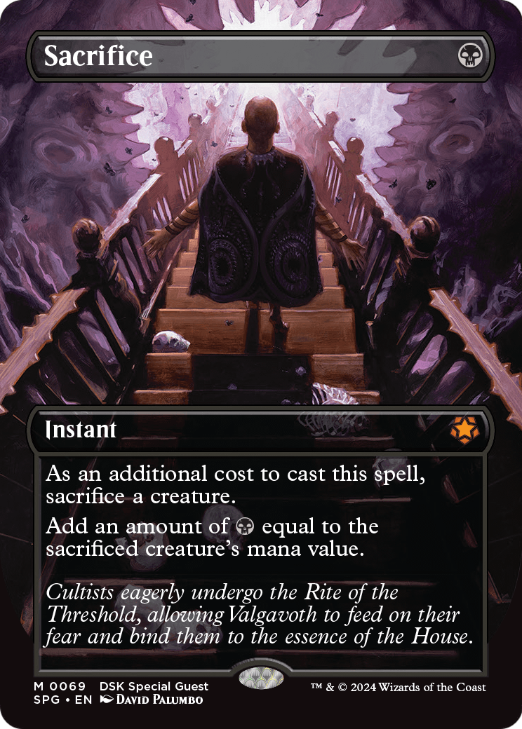 Sacrifice (Borderless) [Duskmourn: House of Horror Special Guests] Foil