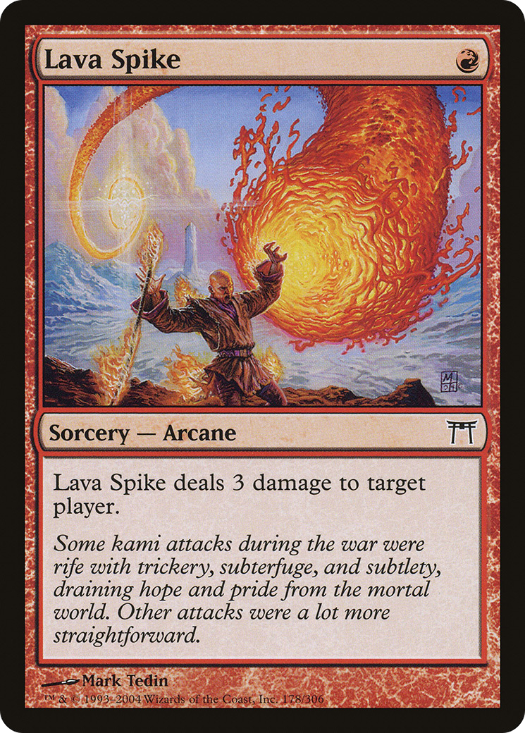 Lava Spike [Champions of Kamigawa] Foil