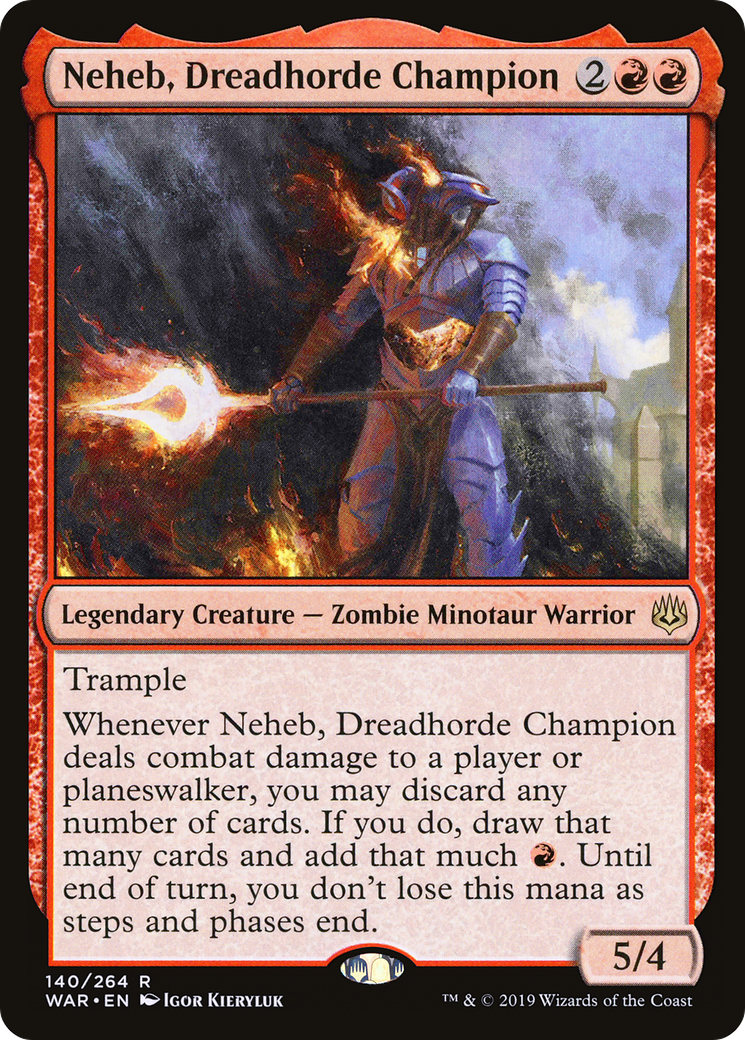 Neheb, Dreadhorde Champion [War of the Spark] Foil