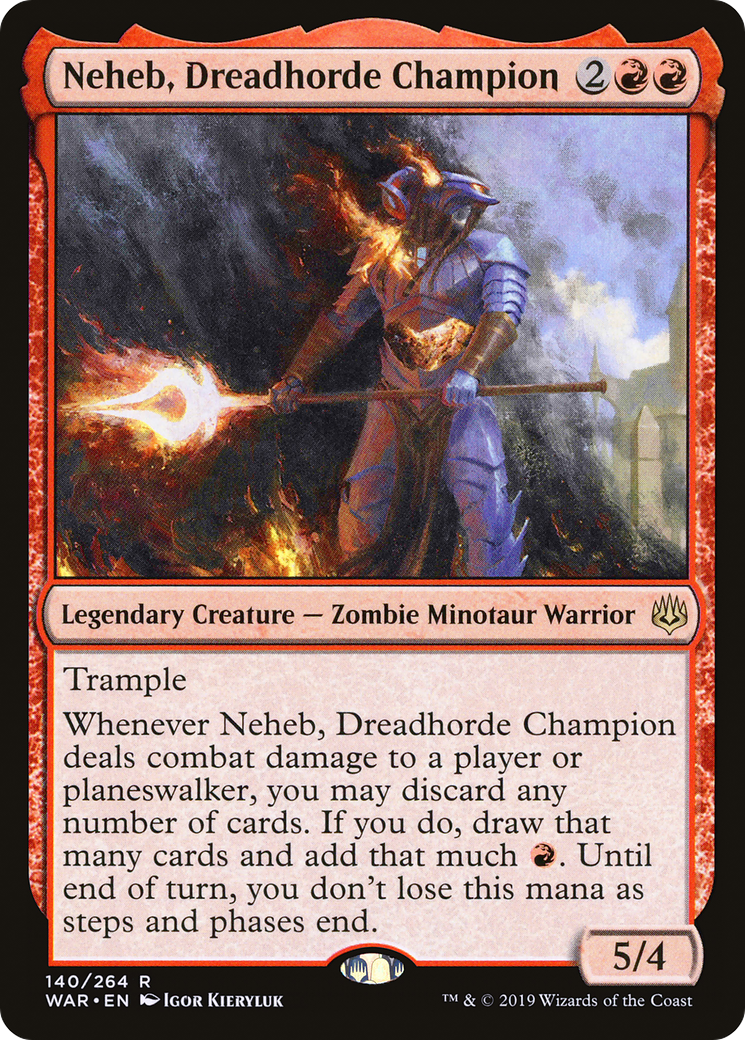 Neheb, Dreadhorde Champion [War of the Spark] Foil