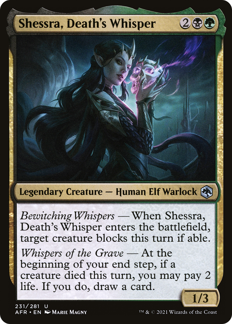 Shessra, Death's Whisper [Dungeons & Dragons: Adventures in the Forgotten Realms] Foil