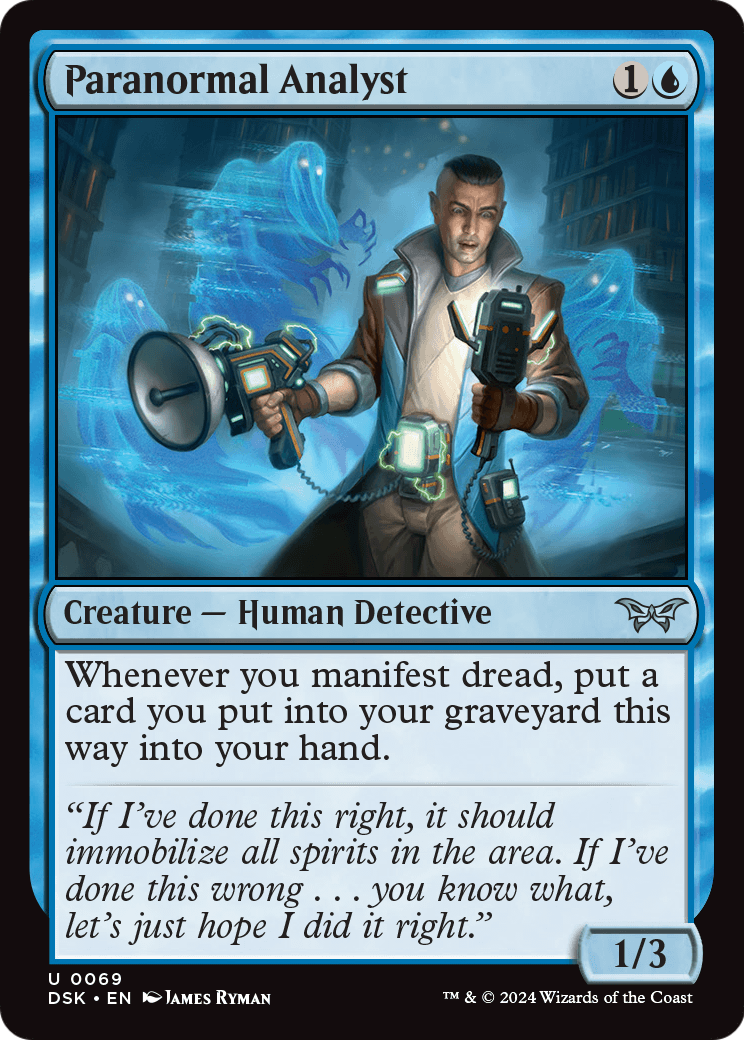 Paranormal Analyst [Duskmourn: House of Horror] Foil