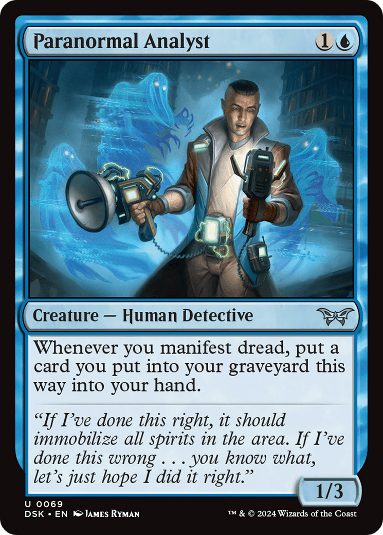 Paranormal Analyst [Duskmourn: House of Horror] Foil
