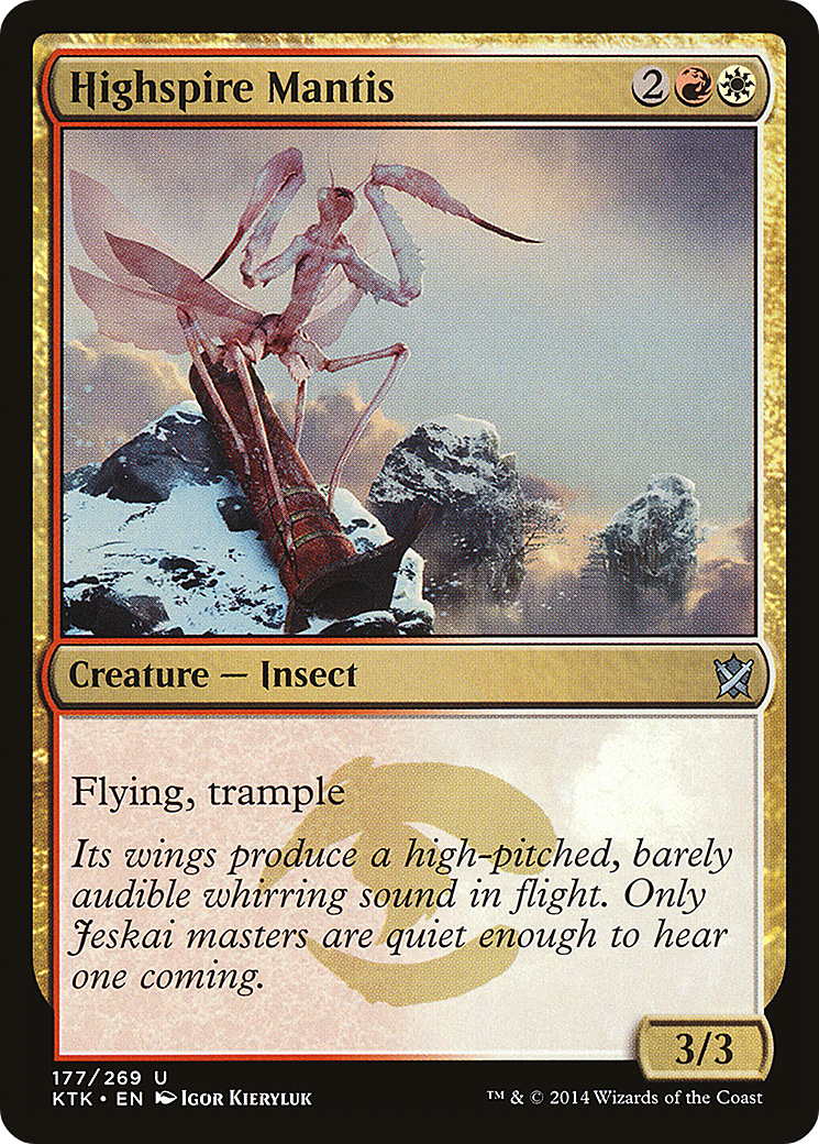 Highspire Mantis [Khans of Tarkir] Foil