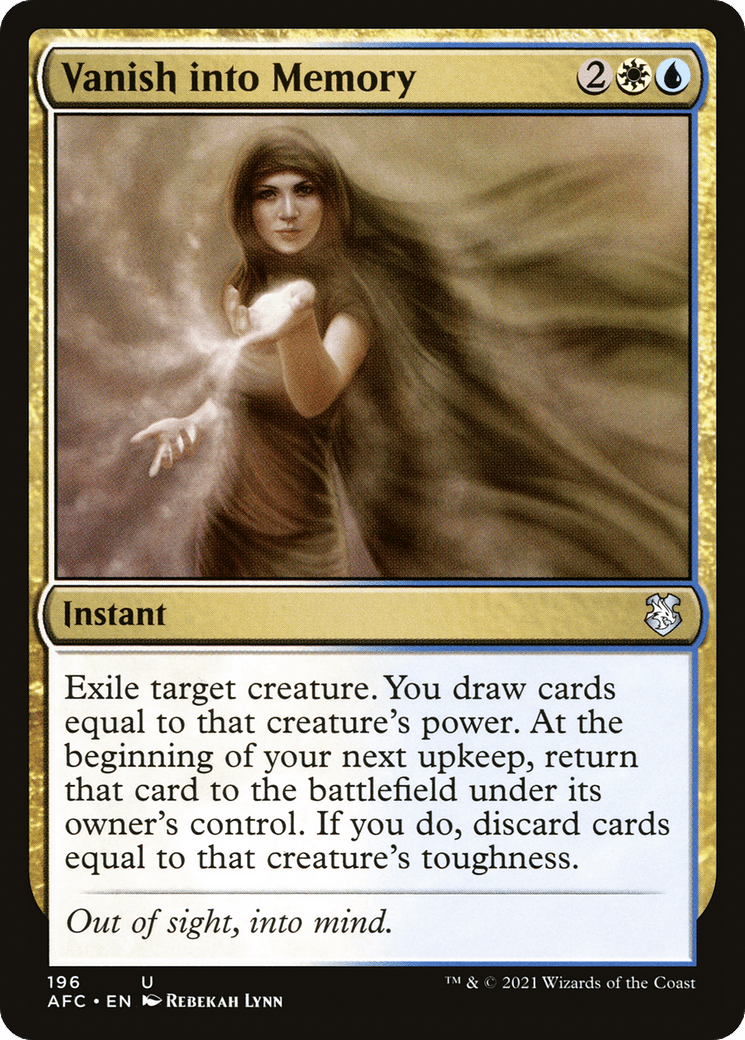 Vanish into Memory [Dungeons & Dragons: Adventures in the Forgotten Realms Commander]