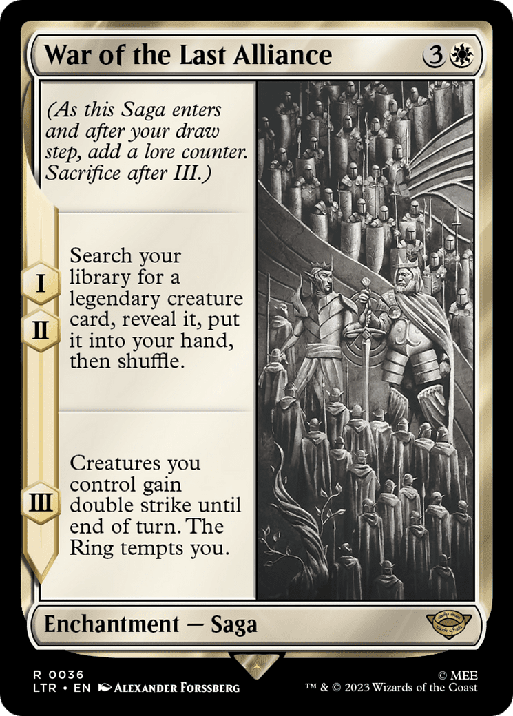 War of the Last Alliance [The Lord of the Rings: Tales of Middle-Earth] Foil